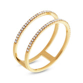 0.17ct 14k Yellow Gold Diamond Lady's Ring Size 5.75